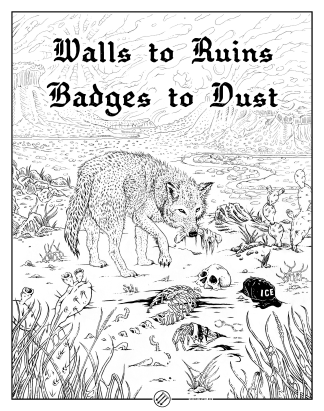 Coyote Against Borders Poster